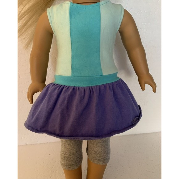 American Girl COLOR BLOCK OUTFIT ONLY Dress Leggings for 18" Doll - Picture 1 of 14
